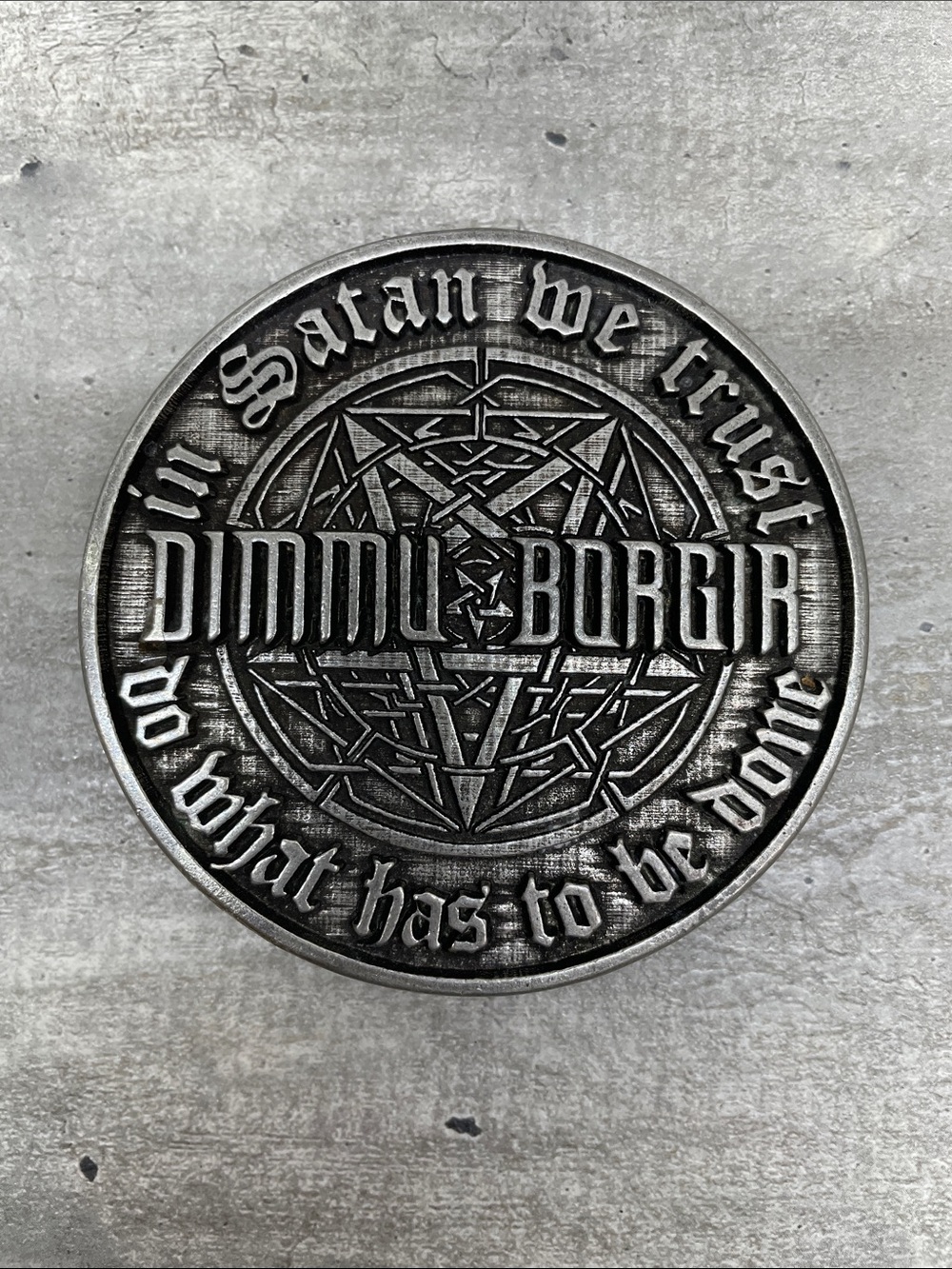 Pewter Belt Buckle - Silver Tone